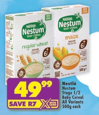 NESTLÉ NESTUM STAGE 1/2 BABY CEREAL all variants 500g each