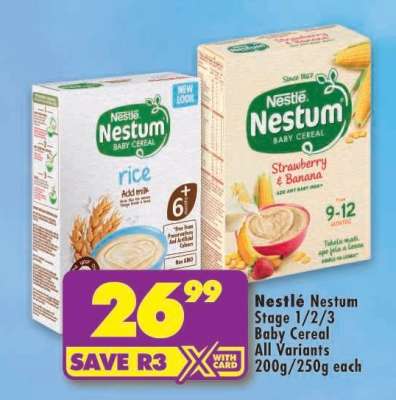 Nestlé Nestum Stage 1/2/3 Baby Cereal