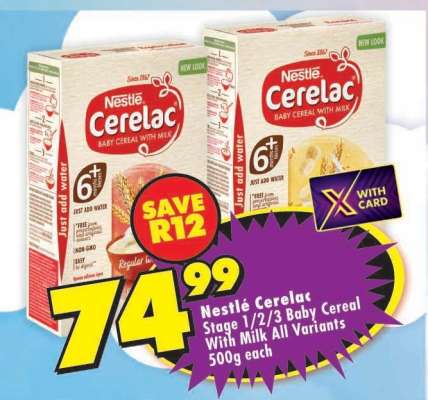 Nestlé Cerelac Stage 1/2/3 Baby Cereal With Milk All Variants 500g each