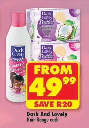 Dark And Lovely Hair Range each