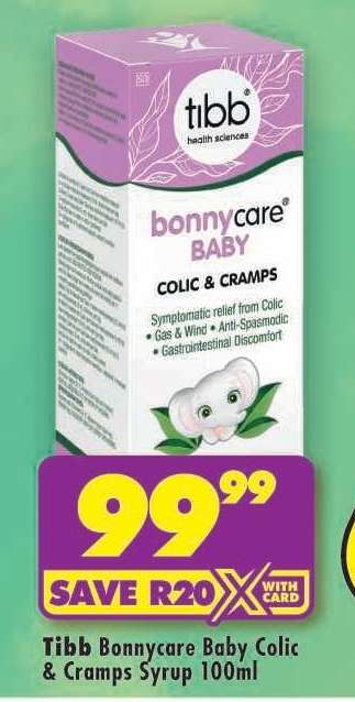 Tibb Bonnycare Baby Colic & Cramps Syrup 100ml