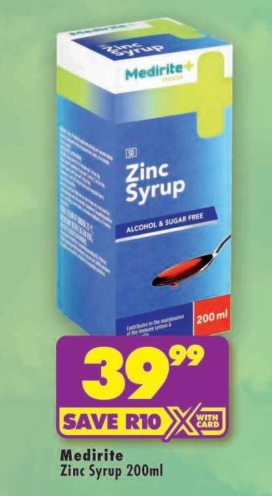 MEDIRITE ZINC SYRUP 200ml