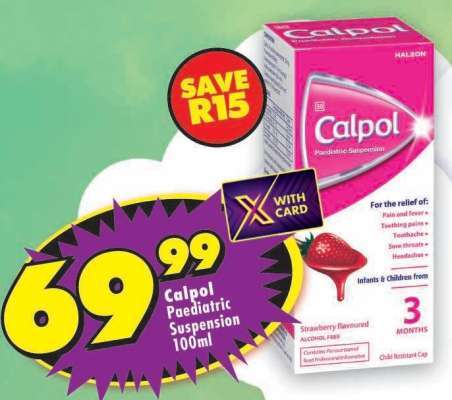 Calpol Paediatric Suspension 100ml