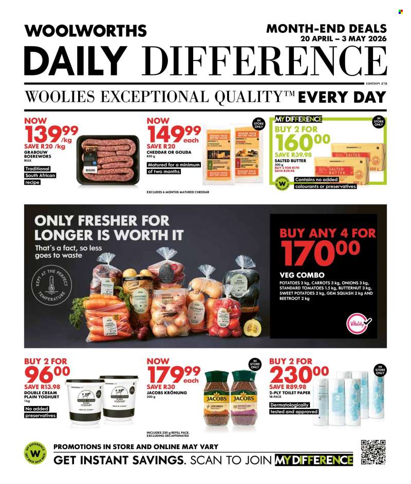Woolworths catalogue  - 20/04/2026 - 03/05/2026.
