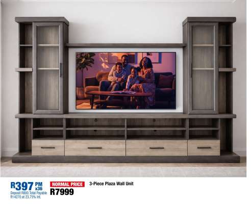 3-Piece Plaza Wall Unit