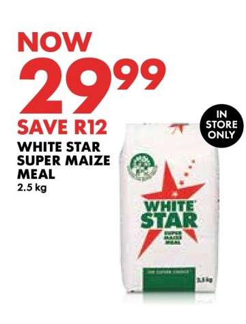 WHITE STAR SUPER MAIZE MEAL