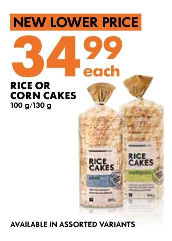 Rice or Corn Cakes