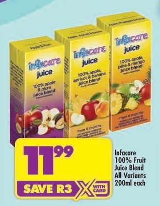INFACARE 100% FRUIT JUICE BLEND