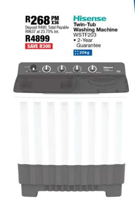 Hisense Twin-Tub Washing Machine