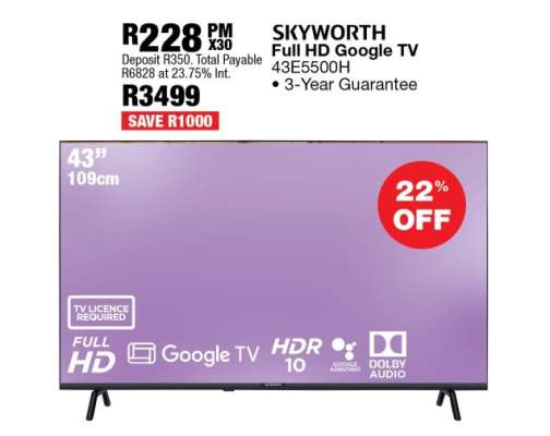 SKYWORTH Full HD Google TV