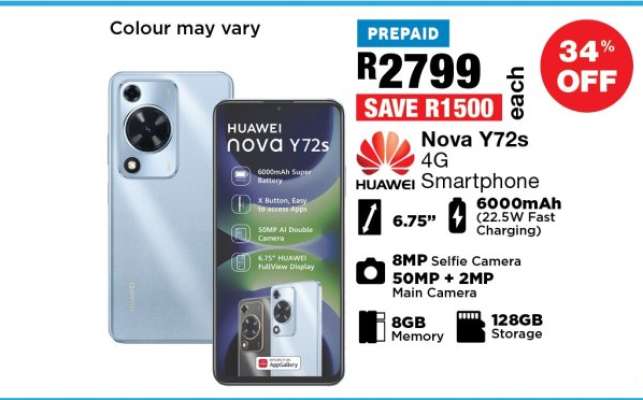 Huawei Nova Y72s 4G Smartphone