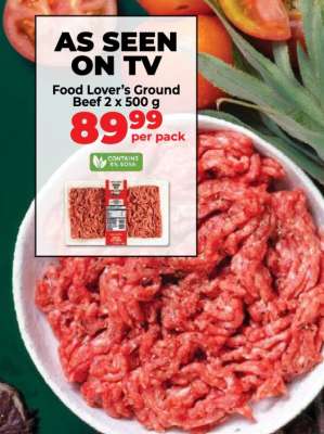 Food Lover’s Ground Beef 2 x 500 g