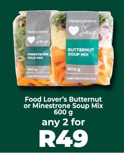Food Lover’s Butternut or Minestrone Soup Mix