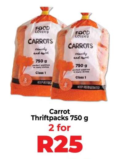 Carrot Thriftpacks 750 g