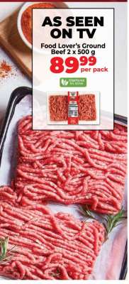 Food Lover’s Ground Beef 2 x 500 g