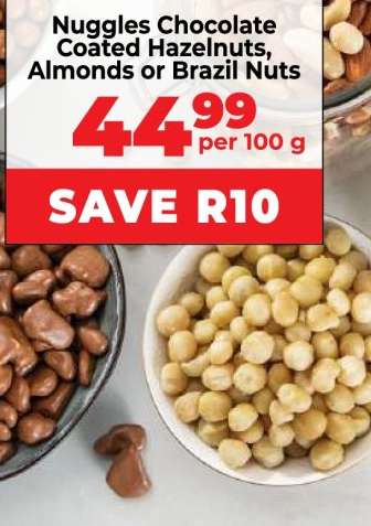 Nuggles Chocolate Coated Hazelnuts, Almonds or Brazil Nuts