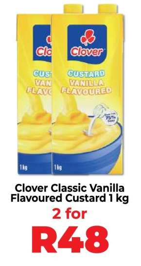 Clover Classic Vanilla Flavoured Custard 1 kg