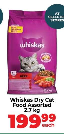 Whiskas Dry Cat Food Assorted 2.7 kg
