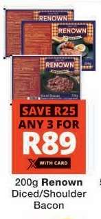 Renown Diced/Shoulder Bacon