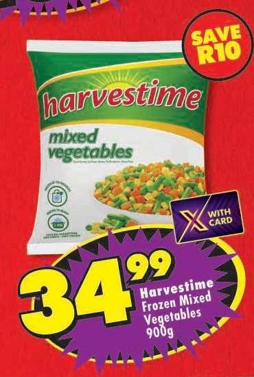 HARVESTIME FROZEN MIXED VEGETABLES 900g