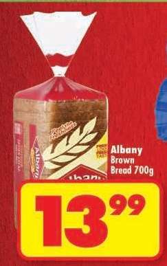 Albany Brown Bread 700g