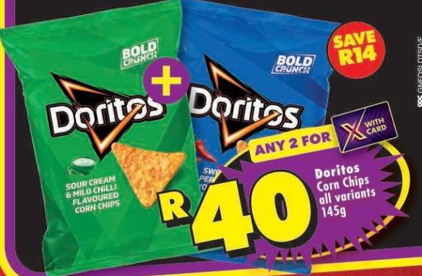 DORITOS CORN CHIPS all variants 145g