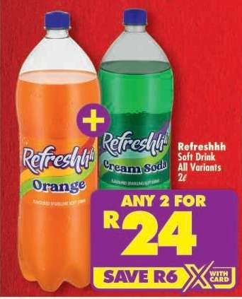 REFRESHHH SOFT DRINK all variants 2ℓ