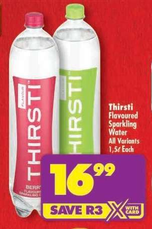 THIRSTI Flavoured Sparkling Water