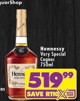 Hennessy Very Special Cognac 750ml