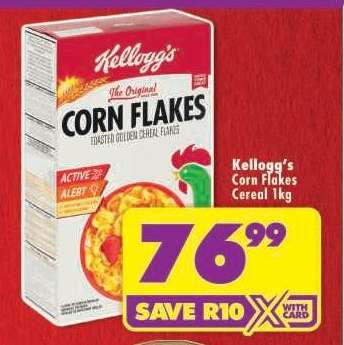Kellogg's Corn Flakes Cereal 1kg