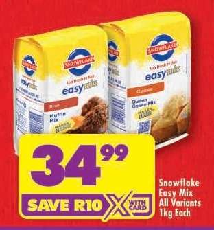 Snowflake Easy Mix All Variants 1kg Each