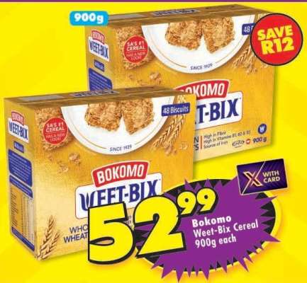 Bokomo Weet Bix Cereal-900g