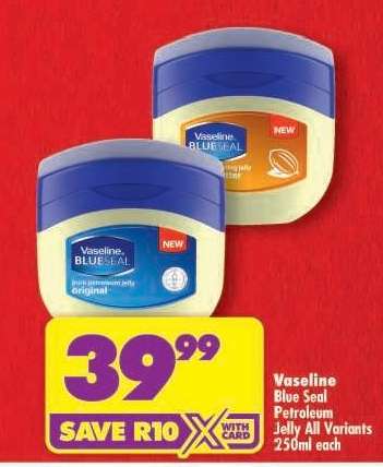 VASELINE BLUE SEAL PETROLEUM JELLY all variants 250ml each