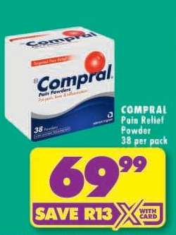 COMPRAL Pain Relief Powder 38 per pack