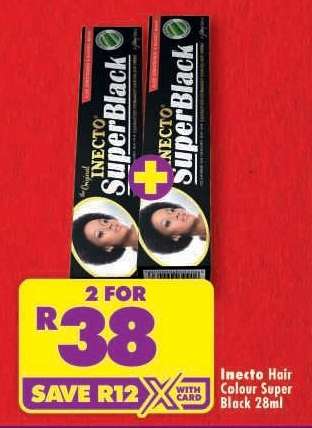 Inecto Hair Colour Super Black 28ml