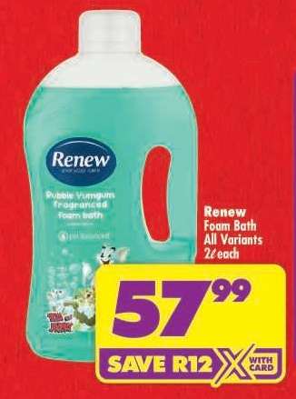 Renew Foam Bath All Variants