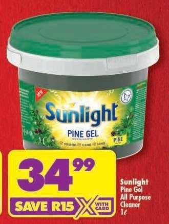 SUNLIGHT PINE GEL ALL PURPOSE CLEANER 1ℓ