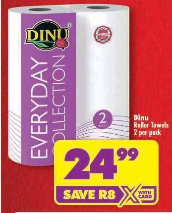 DINU ROLLER TOWELS 2 per pack