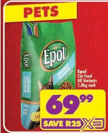 EPOL CAT FOOD all variants 1,8kg each