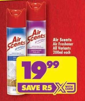 Air Scents Air Freshener All Variants 200ml each