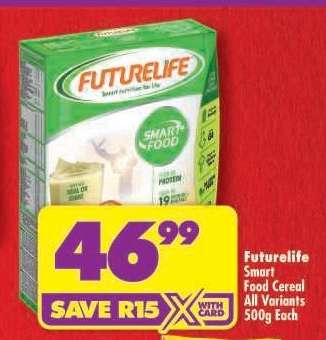 FUTURELIFE SMART FOOD CEREAL all variants 500g each