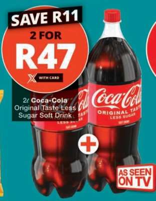 Coca-Cola Original Taste Less Sugar Soft Drink