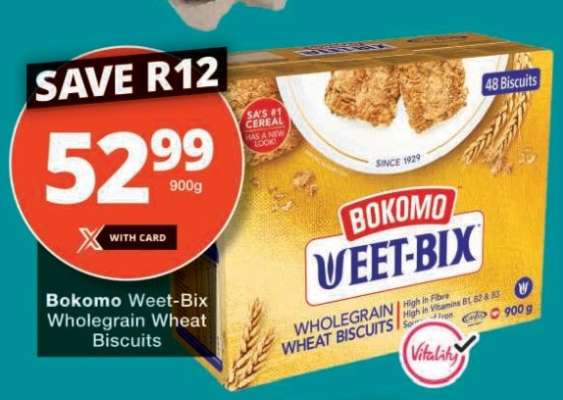 Bokomo Weet-Bix Wholegrain Wheat Biscuits