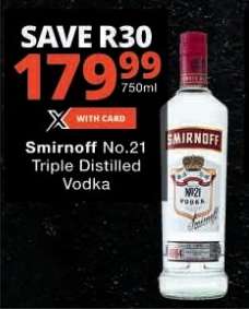 Smirnoff No.21 Triple Distilled Vodka