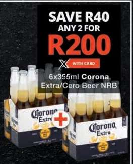 Corona Extra/Cero Beer NRB