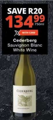 Cederberg Sauvignon Blanc White Wine