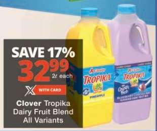 Clover Tropika Dairy Fruit Blend