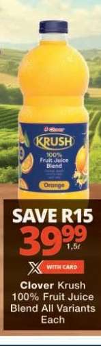 Clover Krush 100 Fruit Juice Blend