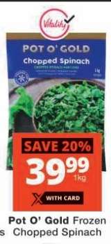 Pot O' Gold Frozen Chopped Spinach