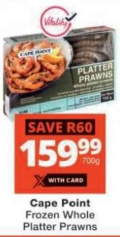 Cape Point Frozen Whole Platter Prawns